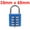 Blue, variant on Uxcell 8-Digit Combination Padlock Push Button Locks for Locker Zinc Alloy Red 1pcs