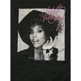 thumbnail image 2 of Whitney Houston Grayscale Face Crew Neck Long Sleeve Black Unisex Adult Sweatshirt-XL, 2 of 3