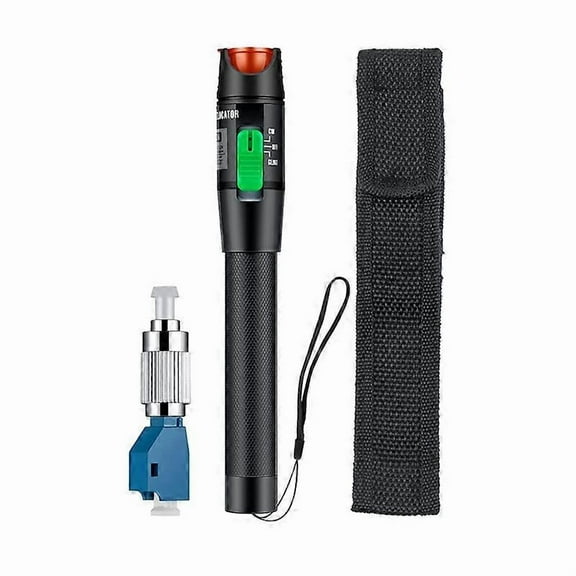 30MW 30KM Visual Fault Locator Fiber Light Tester VFL Optic Cable with Single Mode FC Male to LC Fem