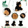 thumbnail image 4 of DolliBu Black Bear Eco-Friendly Stuffed Animal – Soft Huggable Bear, Adorable Playtime Bear Plush Toy, Cute Wildlife Cuddle Gifts, Super Soft Plush Doll Animal Toy for Kids and Adults – 9 Inches, 4 of 9