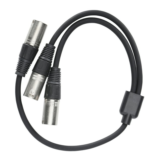 QIILU JORINDO JD6071‑1 XLR Male To Dual XLR Male Cable Y‑Type Splitter Microphone Cable,Audio Adapter Cable,Audio Adapter Balanced Cable