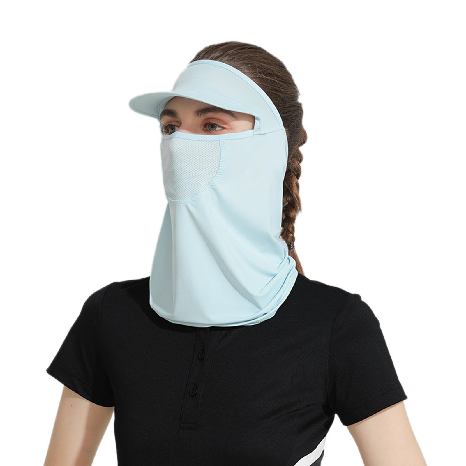 Women Sun Hat with Face Cover, No Top, UPF+50, Detachable, 360 Degree