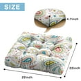 thumbnail image 7 of Paisley Yoga Meditation Cushion, Boho Floor Pillow for Sitting Comfort and Meditation Practice, Square Cushion for Home, Studio, or Outdoors 22 x 22, 7 of 7