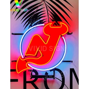 Queen Sense 17"x17" For New Jerseys Sports Team Devils Neon Sign HD Vivid Printing Handmade Artwork Neon Light 120NJDLVVD