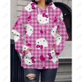 thumbnail image 4 of Chandail à Capuchon pour Femmes T-Shirt à Imprimé Hello Kitty Automne Mode à Capuche Chandail Décontracté Moderne 2023 Aguichant Chandail à Capuchon à Imprimé Léopard, 4 of 7