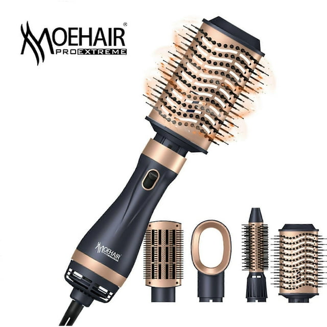 5-in-1 Hot Air Brush Set, Professional Hair Dryer Brush, One-Step Hot Hair Dryer For Straightening Curling Drying Combing