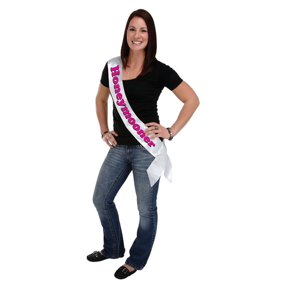 Honeymooner Satin Sash