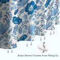 thumbnail image 6 of Pioneer Flower Floral Print Pattern Shower Curtain 72"x84" ,Bathroom Decorative Shower Curtains Set with 12 Hooks,Modern Waterproof Washable Shower Curtain, 6 of 6