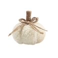 thumbnail image 1 of Way To Celebrate Sherpa Pumpkin Decoration, Diameter 3 inch, Cream colour, 1 of 4