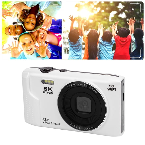 Cámara Digital De 5k, Cámaras Digitales De 72MP Para Fotografía Con Zoom 16x, Cámara Compacta De Enfoque Automático Con Pantalla Ultra HD De 2.8 Pulgadas Para Fotografía