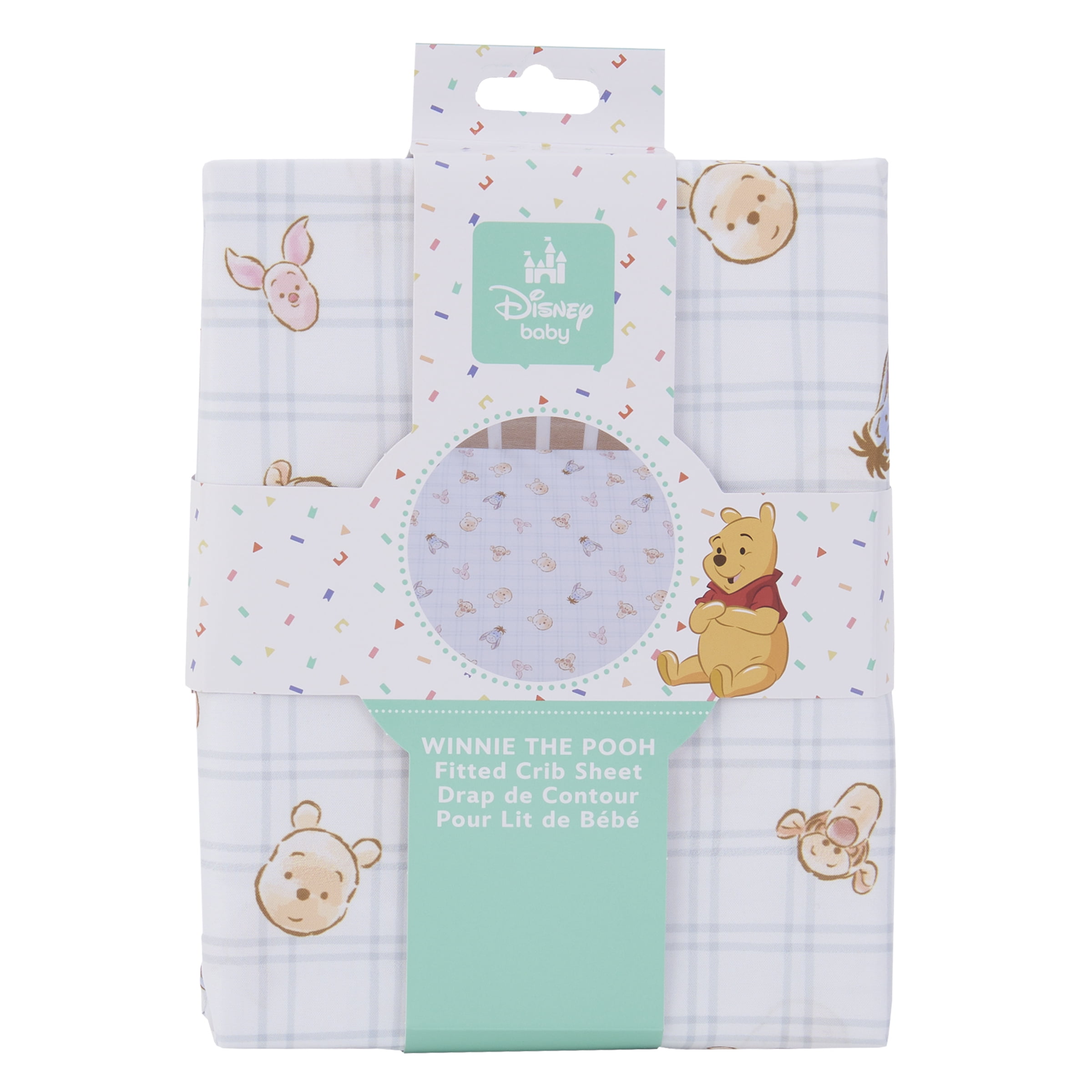 Winnie the Pooh Warm Wishes Fitted Crib Sheet, Unisex Infant