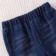thumbnail image 6 of Dmsael Toddler Baby Girl Clothes Fall Winter Outfits Gifts Sweatshirt Bell Bottom Jeans Pants for 9Months-3 Year Girls (White,12-18 Months ), 6 of 7