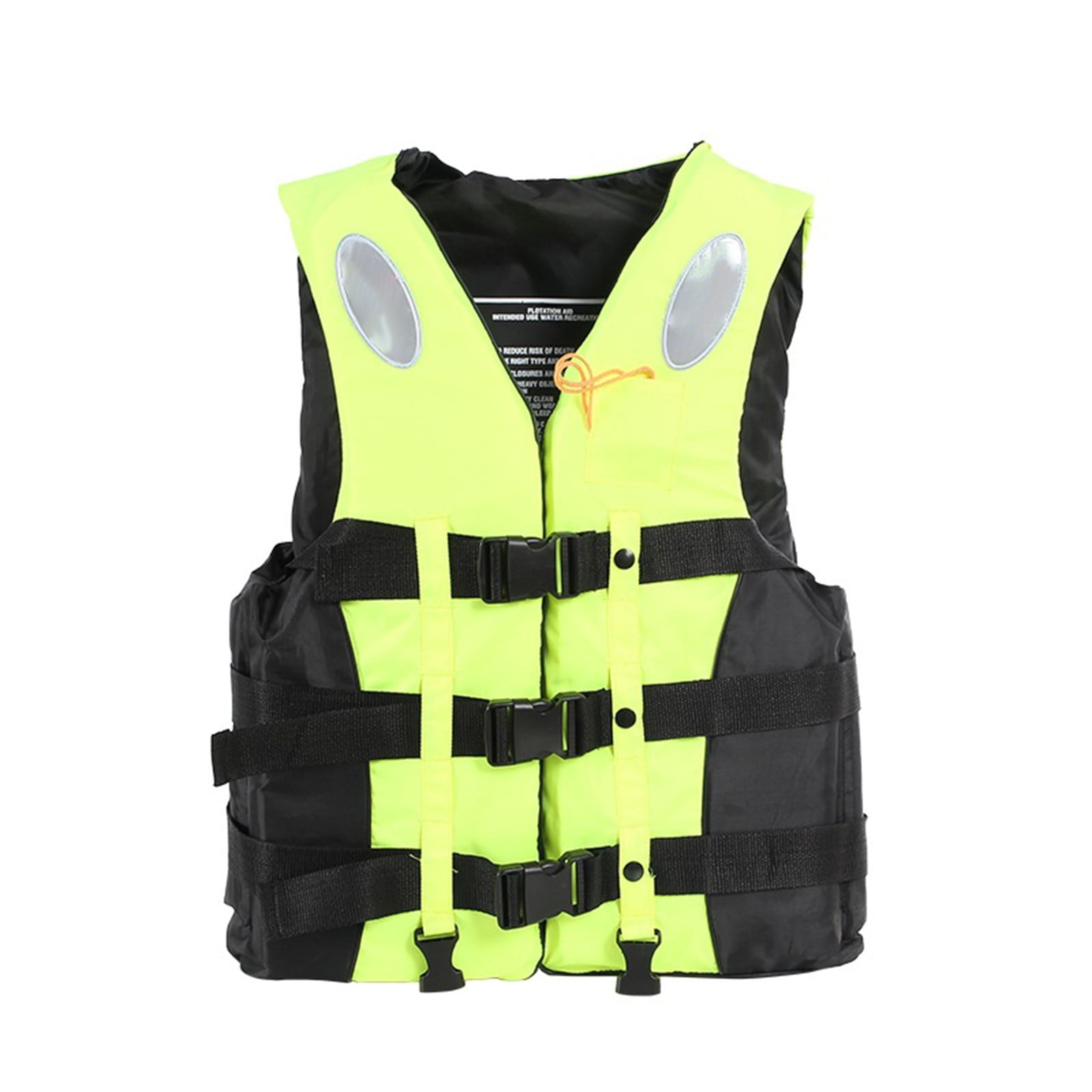 JIhuahe Adult Kayak Life Jackets & Vests High Buoyancy - Adjustable Safety Jacket for Men, Women, Perfect for Boating, Swimming, Watersports,Life Jackets for Adults Use,Fluorescence Yellow L