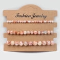 thumbnail image 3 of 3-Piece Colorful Natural Stone Bead Bracelets - Perfect for Women's Jewelry Gifts!, 3 of 5