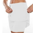 thumbnail image 6 of Fanxing Women Active Athletic Skort Skirts Tie-Dye Printed Lightweight Golf Tennis Skirts Shorts for Sports Workout Running White,M, 6 of 7