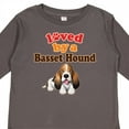 thumbnail image 4 of Inktastic Basset Hound Dog Lover Gift Boys or Girls Long Sleeve Toddler T-Shirt, 4 of 5