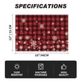 thumbnail image 7 of Smile Snowflake Buffalo Check Plaid Christmas Placemats 4-Pack 12 x 18 Inch, 7 of 7
