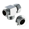 thumbnail image 1 of DEEPCRAFF Shower Filter Hard Water Angle Stop Valve Silver for Bathroom Showers 1Pack, 1 of 8