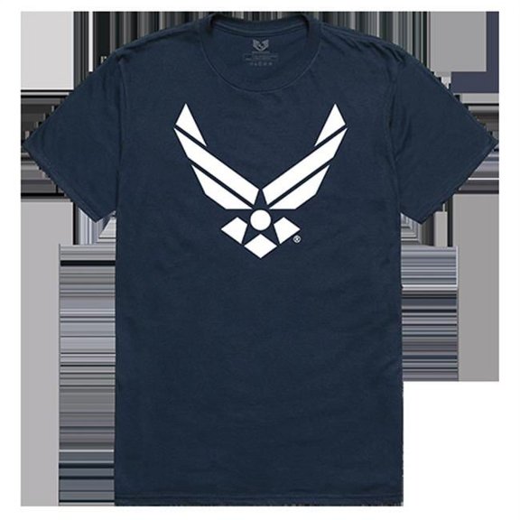 Air Force Wing Relaxed Graphic Tee, Navy - Extra Large