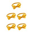 thumbnail image 2 of Greeniant Perro Collares Pajaritas Mascotas Decoraciones Cachorro Año Nuevo punto amarillo blanco punto blanco amarillo 5Conjunto, 2 of 6