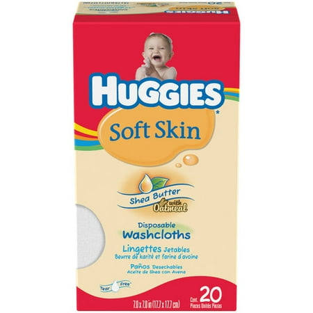 Huggies Shea Butter Washcloth - 20 count