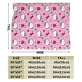 thumbnail image 3 of Hello Kitty Cartoon Throw Blanket, Super Soft Cozy Flannel Fleece Picnic Blanket for Boys Girls Adults, Warm Plush Blankets for Couch Sofa Bed Living Room, 3 of 7