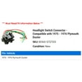 thumbnail image 2 of Headlight Switch Connector - Compatible with 1975 - 1976 Plymouth Duster, 2 of 2