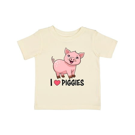 

Inktastic I Love Piggies- Cute Pig Gift Baby Boy or Baby Girl T-Shirt