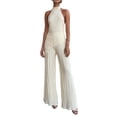 thumbnail image 2 of Women'S 2 Piece Outfits Sleeveless Halter Top and Wide Leg Pants Set Khaki M, 2 of 10
