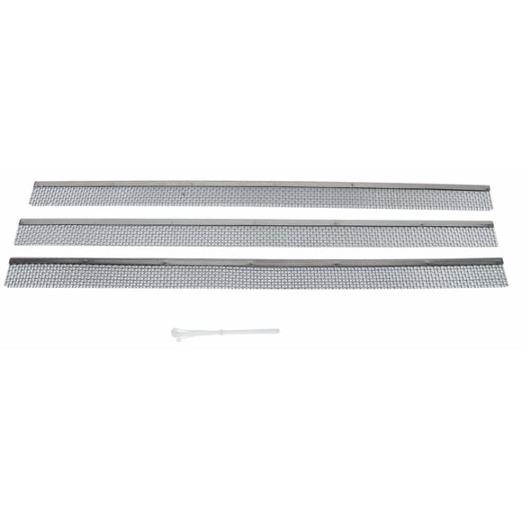Valterra Bug Screen - RV Appliance A10-1310VP Refrigerator Vent; 19.6 Inch Length x 1.3 Inch Width; Stainless Steel; Package Of 3; With Retail Package