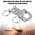 thumbnail image 1 of Swivel Snap Shackle, Swivel Shackle Bail Rigging Jaw Swivel Snap Shackle, Quick Release For Spinnaker Halyard Halyard Sailboat, 1 of 8