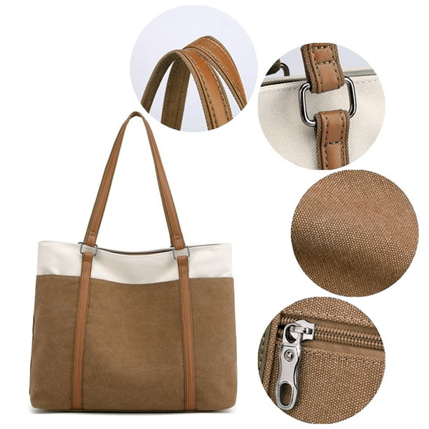 Canvas Tote Bag Shoulder Bag Casual Top Handle Handbag Large