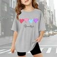 thumbnail image 3 of shqvo T-Shirts for Girls 12-14 Regular Fit Crew Neck Spring Summer Short Sleeve Tops for Kid Basic Pullover Loose Basic Tees Daily Wear Kids Summer Short Sleeve, 3 of 6