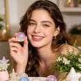 thumbnail image 4 of 4 Pack Crystal Bun Slow Rising Squeeze Stress Reliever – Soft TPR Sensory Fidget Toys, Cute Food-Shaped Desktop Decor for Adults, Portable Anxiety Relief for Office Home Travel, 1.18 x 0.87 Inch B, 4 of 6