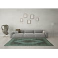 thumbnail image 3 of Ahgly Company Indoor Rectangle Persian Light Blue Traditional Area Rugs, 6' x 9', 3 of 4