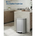 thumbnail image 6 of 13 Gallon Kitchen Trash Can with Soft Close Lid, Step Pedal, Removable Inner Bucket, 6 of 6
