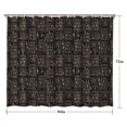 thumbnail image 5 of Black Gothic Skull Bookcase Pattern Shower Curtain 84"x72" ,Bathroom Decorative Shower Curtains Set with 12 Hooks,Modern Waterproof Washable Shower Curtain, 5 of 6