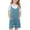 Light Blue, variant on Miqool Girls Summer Shorts Jumpsuit Spaghetti Strap Sleeveless Casual Loose Romper with Pockets Size 5-14 Years