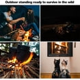 thumbnail image 5 of Kit de encendedor de fuego de magnesio de pedernal de piedra de fuego con mango de madera hecho a mano tradicional pedernal supervivencia Camping senderismo 2 uds TUNC Sencillez, 5 of 5