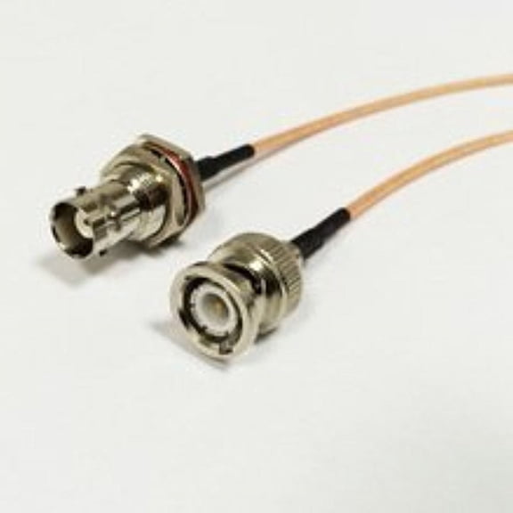 RF Audio Video BNC Cable Male Switch BNC Female Bulkhead RG316 15cm Cheap High Quality Ships Quickly From USA