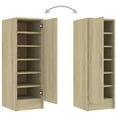 thumbnail image 6 of Shoe Cabinet Sonoma Oak 32x35x92 cm Engineered Wood, 6 of 10