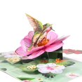 thumbnail image 1 of Tarjeta de felicitación FIAMR 3D con forma de colibrí desplegable con sobre, 1 of 8