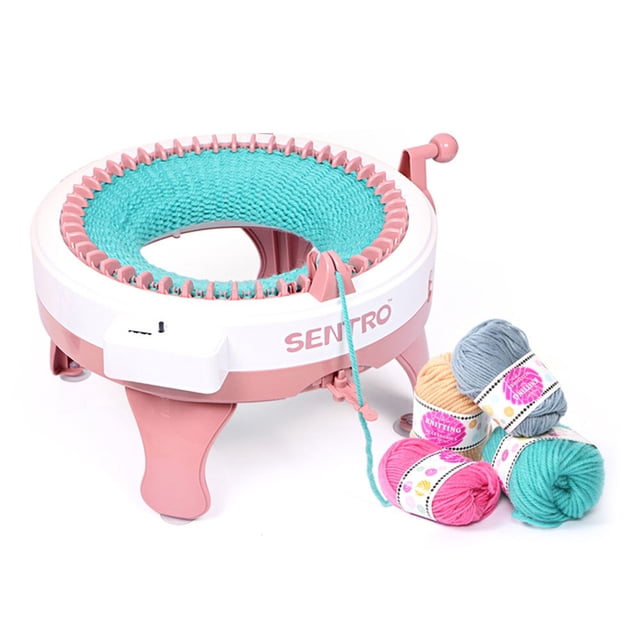 Máquina de tejer de lana hecha a mano, suéter tejido a mano, calcetines, bufanda, telar cilíndrico para adultos y niños
