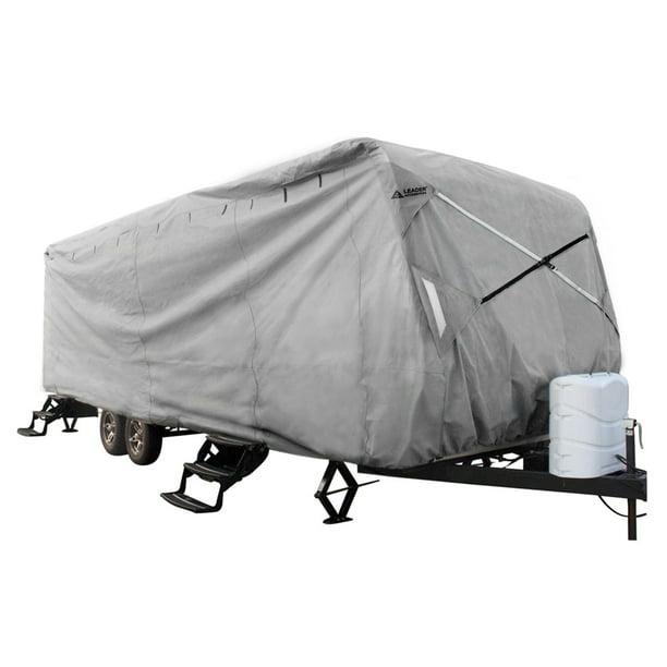 New Easy Setup Travel Trailer Cover Fits RV Camper with Assist Steel