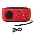 thumbnail image 2 of Emergency Hand Crank Radio with 3 LEDs AM  SW Solar Portable Radio Power Bank Function SOS Alarm for Camping Emergency, 2 of 7