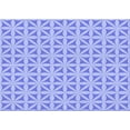 thumbnail image 1 of Ahgly Company Indoor Rectangle Patterned Light Slate Blue Area Rugs, 2' x 4', 1 of 6