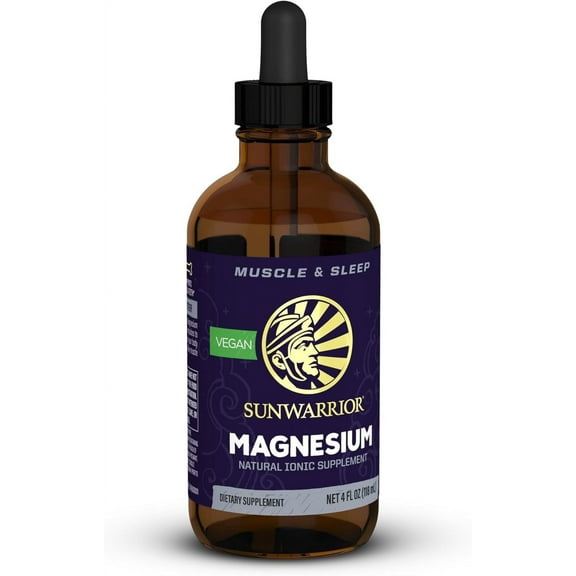 Sunwarrior Magnesium Natural Ionic Supplement Liquid 4 oz Dietary Supplement