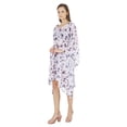 thumbnail image 3 of Moomaya WoMen's Short Hoodie Kaftan Loose Tunic Kimono Sleeve Mini Beach Cover Up Dress, 3 of 7