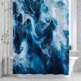 thumbnail image 2 of Ocean Waves Bathroom Shower Curtain, Realistic Sea Nautical Style Nature Waterproof Washable Soft Bath Curtain for Bathtub Decor with 12 Hooks&Grommet, 48x72 Inch, 2 of 9