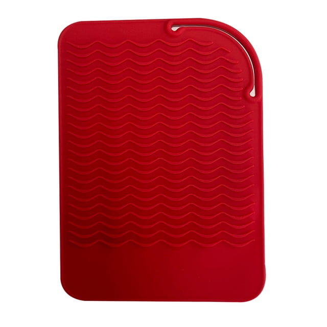 Bolsa de silicona resistente al calor, alfombrilla térmica para herramientas de peinado, almohadilla anticalor de silicona para planchas de pelo, rizadores y planchas para el pelo